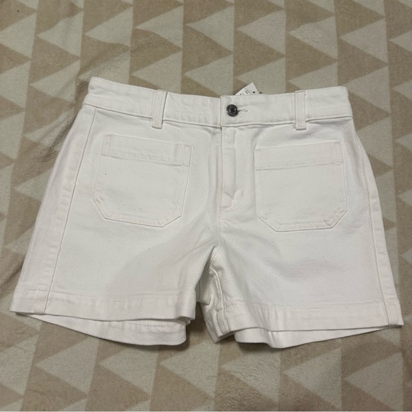 J crew Patch-pocket denim short in white - Picture 5 of 6